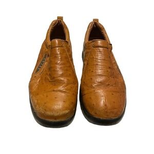 Roper Mens Performance Slip On Brown Casual Walking Shoes Size 7.5